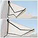 Tenda Saule 3,5 × 3m - Tessuto Beige E Struttura Grigia - Foto miniatura 3