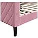 Letto da Giorno Rosa 90x200 cm in Velluto - Foto miniatura 6