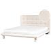 Letto Bouclé Cressat 180 X 200 Cm Bianco Sporco - Foto miniatura 2