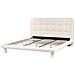 Letto Bouclé Cressat 180 X 200 Cm Bianco Sporco - Foto miniatura 4