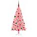 Albero di Natale con 150 LED con supporto Rosa 150 cm PVC - Foto miniatura 3