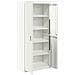 Armadio Bianco 80 x 40 x 180 cm Acciaio - Foto miniatura 5