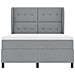 Letto a molle con materasso Grigio chiaro 160 x 200 cm Tessuto - Foto miniatura 7