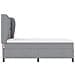 Letto a molle con materasso Grigio chiaro 160 x 200 cm Tessuto - Foto miniatura 8