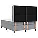 Letto a molle con materasso Grigio chiaro 160 x 200 cm Tessuto - Foto miniatura 9
