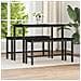 Panchina da pranzo 2 pcs Rovere Nero 100 x 32,5 x 48,5 cm - Foto miniatura 2