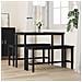 Panchina da pranzo 2 pcs Rovere Nero 100 x 32,5 x 48,5 cm - Foto miniatura 3