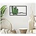 Pannello Da Muro Cactus In Ferro Multicolor, 60x33 Cm - Foto miniatura 5