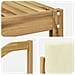 Set divani 9 pcs Bianco e Crema Legno di Acacia Massello - Foto miniatura 6