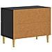 Comodino Nero 62 x 34,5 x 48 cm Legno ingegnerizzato - Foto miniatura 5