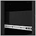 Comodino Nero 62 x 34,5 x 48 cm Legno ingegnerizzato - Foto miniatura 7