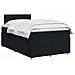 Letto box spring con materasso Nero 120 x 190 cm Tessuto - Foto miniatura 3