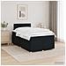 Letto box spring con materasso Nero 120 x 190 cm Tessuto - Foto miniatura 4
