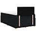 Letto box spring con materasso Nero 120 x 190 cm Tessuto - Foto miniatura 9