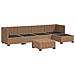 6 pz Set Lounge in Rattan con Cuscini GENDT Rattan naturale - Foto miniatura 6