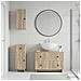 Set di armadietti da bagno in 3 pezzi EDE Rovere Sonoma - Foto miniatura 9