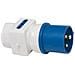 Adattatore CEE 3 poli 16A / 230V IP44 Spina CEE 3 poli 2 prese italiane 10/16A - Foto miniatura 1