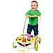Primi Passi Carrellino Costruzioni Eichhorn In Legno Cm 48x39x26 Per Bambini Età  12 Mesi - Foto miniatura 1