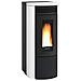 Stufa a Pellet Costanza Idro Potenza Termica 17 kW 487 m3 Riscaldabili Colore Bianco - Foto miniatura 1