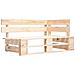 Set Divani a Pallet e Cuscini 4 pz in Legno di Pino Impregnato - Foto miniatura 3