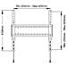 7 350 073 731 091 110" Nero supporto da parete per tv a schermo piatto - Foto miniatura 11