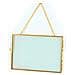Cornice In Vetro Vintage - Rettangolo Con Catena In Metallo - 18 X 13 Cm - Foto miniatura 1