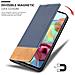 Custodia Compatibile Con Samsung Galaxy A71 4g In Blu Scuro Marrone - Coperchio Protettiva Con Chiusura Magnetica, Funzione Stand E Tasca Per Le Carte - Foto miniatura 7