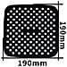 Inserto In Silicone Per Airfryer Quadrato 19x19 Cm Nero - Foto miniatura 12