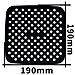 Inserto In Silicone Per Airfryer Quadrato 19x19 Cm Nero - Foto miniatura 5