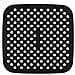Inserto In Silicone Per Airfryer Quadrato 19x19 Cm Nero - Foto miniatura 1