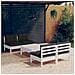 Set Divani Da Giardino 5 Pz Con Cuscini Antracite Legno Di Pino - Foto miniatura 1