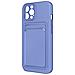 Cover Con Portacarte Per Iphone 13 Pro In Silicone Morbido Forcell Viola - Foto miniatura 1