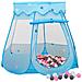Tenda Da Gioco Per Bambini Blu Con 250 Palline 102x102x82 Cm - Foto miniatura 1