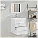 Mobile Da Bagno Con Specchio Bianco 41x38,5x48 Cm - Foto miniatura 6