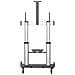 Mobile TV Stand girevole su ruote - Carrello porta TV resistente per schermi da 60-100" (100kg) - Supporto tv da pavimento universale con ripiani - Foto miniatura 4