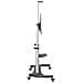 Mobile TV Stand girevole su ruote - Carrello porta TV resistente per schermi da 60-100" (100kg) - Supporto tv da pavimento universale con ripiani - Foto miniatura 5