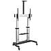Mobile TV Stand girevole su ruote - Carrello porta TV resistente per schermi da 60-100" (100kg) - Supporto tv da pavimento universale con ripiani - Foto miniatura 2