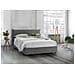 Letto Matrimoniale Stella, Letto Contenitore Con Rivestimento In Tessuto, 100% Made In Italy, Apertura Frontale, Adatto Per Materasso Cm 160x200, Grigio - Foto miniatura 2