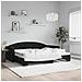 Divano Letto Con Letto Estraibile Nero 90x200 Cm In Velluto - Foto miniatura 1