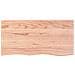 Piano Tavolo Marrone Chiaro 100x50x2cm Rovere Massello Trattato - Foto miniatura 3