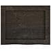 Piano Bagno Marrone Scuro 40x30x (2-4) cm Legno Massello Trattato - Foto miniatura 2