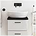 Piano Bagno Marrone Scuro 40x30x (2-4) cm Legno Massello Trattato - Foto miniatura 6