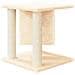 Albero Per Gatti Con Tiragraffi In Sisal Crema 37 Cm - Foto miniatura 3