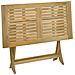 Tavolo Da Giardino Pieghevole 110x55x75cm Legno Massello Acacia - Foto miniatura 8