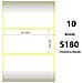 White 51x25mm, 5180 Et /rotolo Z-2000d, 2x1x3 Core, 10 Rolls - Foto miniatura 1