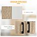 Dispensa Cucina In Legno Mdf Con 4 Ripiani Regolabili E 4 Porte, 80x40x182 Cm - Foto miniatura 3
