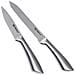 Set 2 Coltelli da Cucina Coltello con Lama Seghettata e Liscia in Acciaio Inox - Foto miniatura 1