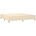 Letto a Molle Materasso e LED bianco 200x200cm in Tessuto - Foto miniatura 2