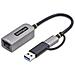 StarTech.com Adattatore Ethernet USB C, Convertitore di Rete /NIC NBASE-T 2.5/1GbE da USB Type-C 3.0 a RJ45 con Adattatore USB-A incluso; Compatibile TB, Win e Mac - Foto miniatura 2