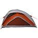 Tenda da Campeggio 1 Persona Grigio e Arancione Impermeabile - Foto miniatura 5